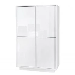 LC Spa Highboard Ice - Hochglanz Weiß