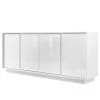LC Spa Sideboard Ice I - Hochglanz Weiß - Breite: 180 cm