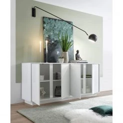LC Spa Sideboard Ice I - Hochglanz Weiß - Breite: 180 cm -Wohnzimmermöbel boutique en ligne 1000216295 200630 09125100054 DETAILS P000000001000216295