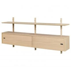 Studio Copenhagen Wandregal Lautaro III - Eiche teilmassiv - Eiche Hell