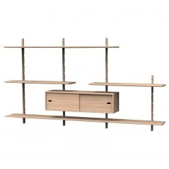 Studio Copenhagen Wandregal Lautaro VII - Eiche teilmassiv - Eiche Hell