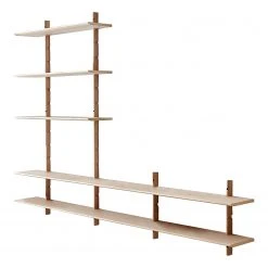 Studio Copenhagen Wandregal Lautaro VIII - Eiche teilmassiv - Eiche Hell