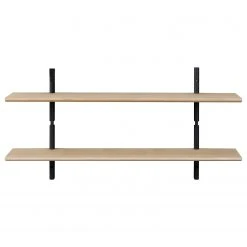 Studio Copenhagen Wandregal Lautaro IX - Eiche teilmassiv - Eiche Hell / Eiche Schwarz -Wohnzimmermöbel boutique en ligne 1000216683 200820 06190700293 DETAILS P000000001000216683