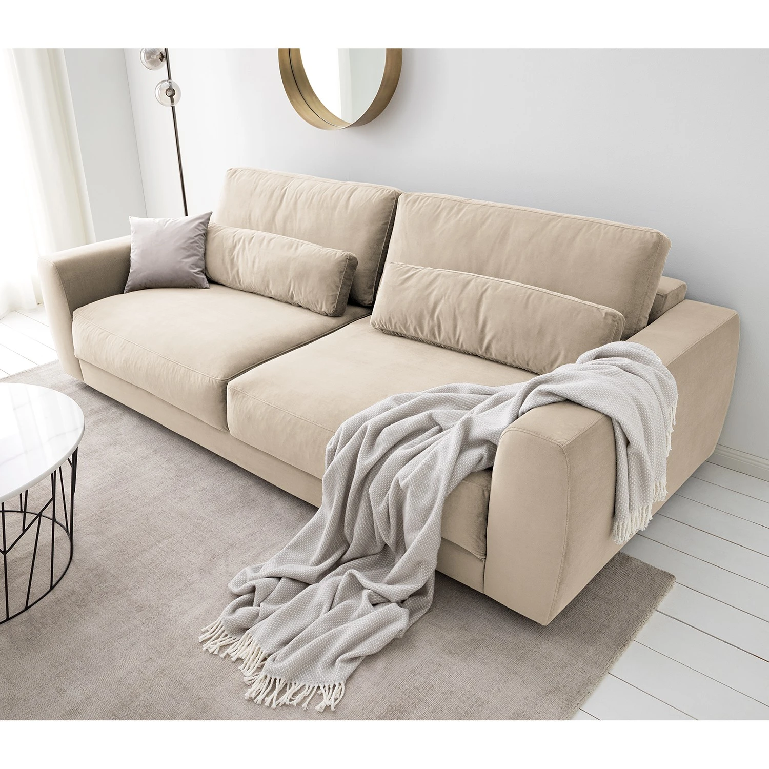 Studio Copenhagen Sofa Willows (3-Sitzer) - Samt Shyla: Beige 3 Studio Copenhagen Sofa Willows (3-Sitzer) - Samt Shyla: Beige – Bild 3