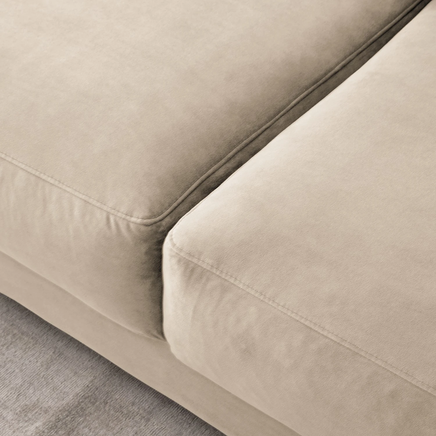Studio Copenhagen Sofa Willows (3-Sitzer) - Samt Shyla: Beige 9 Studio Copenhagen Sofa Willows (3-Sitzer) - Samt Shyla: Beige – Bild 9