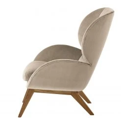 Studio Copenhagen Sessel Marols - Samt Shyla: Beige - Eiche Hell -Wohnzimmermöbel boutique en ligne 1000217181 201117 15583200075 DETAILS P000000001000217181