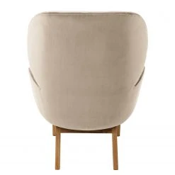 Studio Copenhagen Sessel Marols - Samt Shyla: Beige - Eiche Hell -Wohnzimmermöbel boutique en ligne 1000217181 201117 15583200076 DETAILS P000000001000217181