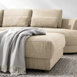 Studio Copenhagen Polsterhocker Willows - Webstoff Amila: Beige -Wohnzimmermöbel boutique en ligne 1000217271 210127 14544500047 DETAILS P000000001000217271