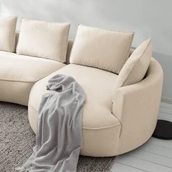 Studio Copenhagen Bigsofa Buckley II - Webstoff Saia: Beige - Ausrichtung rechts -Wohnzimmermöbel boutique en ligne 1000217842 210215 12150400250 DETAILS P000000001000217842