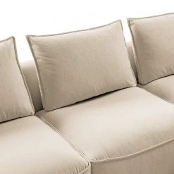 Studio Copenhagen Ecksofa Buckley I - Webstoff Saia: Beige - Longchair davorstehend rechts -Wohnzimmermöbel boutique en ligne 1000217922 201221 11173301030 DETAILS P000000001000217922