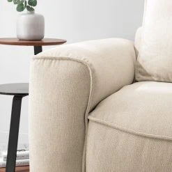 Studio Copenhagen Ecksofa Buckley I - Webstoff Saia: Beige - Longchair davorstehend rechts -Wohnzimmermöbel boutique en ligne 1000217922 210215 12150700319 DETAILS P000000001000217922