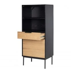 Studio Copenhagen Regal Xavi - Echtholzfurnier / Metall - Eiche / Eiche Schwarz -Wohnzimmermöbel boutique en ligne 1000218026 220107 12570000076 DETAILS P000000001000218026