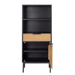 Studio Copenhagen Regal Xavi - Echtholzfurnier / Metall - Eiche / Eiche Schwarz -Wohnzimmermöbel boutique en ligne 1000218026 220107 12570000078 DETAILS P000000001000218026