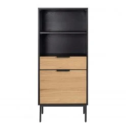 Studio Copenhagen Regal Xavi - Echtholzfurnier / Metall - Eiche / Eiche Schwarz -Wohnzimmermöbel boutique en ligne 1000218026 220107 12570000080 DETAILS P000000001000218026