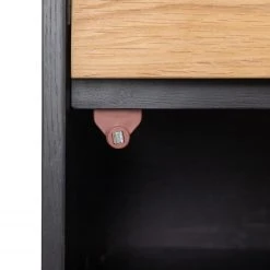 Studio Copenhagen Regal Xavi - Echtholzfurnier / Metall - Eiche / Eiche Schwarz -Wohnzimmermöbel boutique en ligne 1000218026 220107 12570000088 DETAILS P000000001000218026