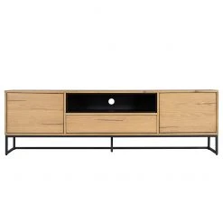 Studio Copenhagen TV-Lowboard Flox I - Echtholzfurnier / Metall - Eiche / Schwarz -Wohnzimmermöbel boutique en ligne 1000218126 210720 11572200001 DETAILS P000000001000218126