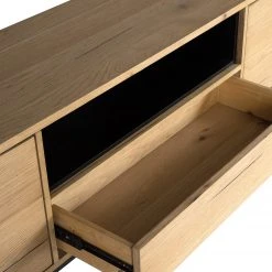 Studio Copenhagen TV-Lowboard Flox I - Echtholzfurnier / Metall - Eiche / Schwarz -Wohnzimmermöbel boutique en ligne 1000218126 210720 12030500006 DETAILS P000000001000218126