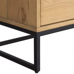 Studio Copenhagen TV-Lowboard Flox I - Echtholzfurnier / Metall - Eiche / Schwarz -Wohnzimmermöbel boutique en ligne 1000218126 210720 12091000015 DETAILS P000000001000218126