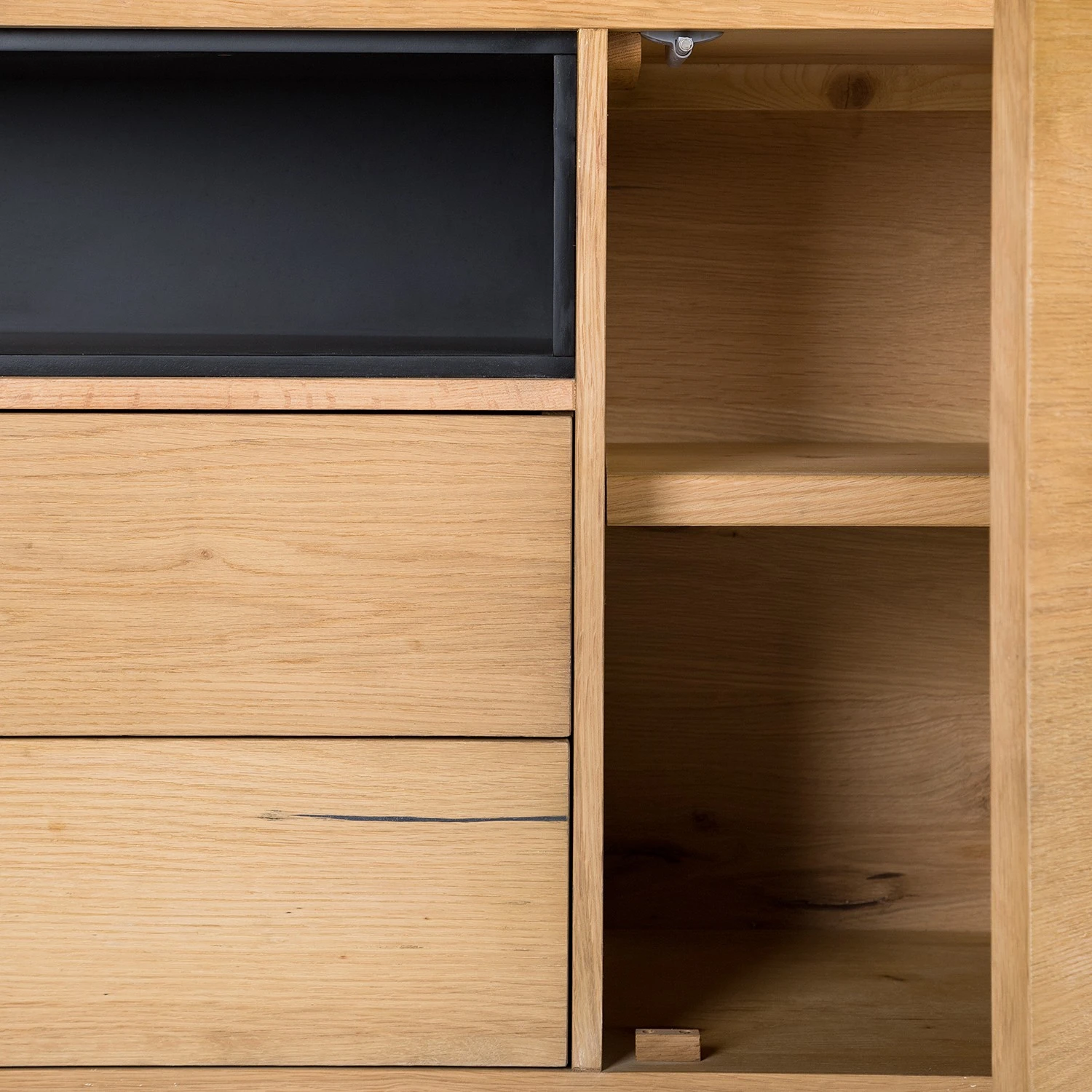 Studio Copenhagen Sideboard Flox II - Echtholzfurnier / Metall - Eiche / Schwarz 10 Studio Copenhagen Sideboard Flox II - Echtholzfurnier / Metall - Eiche / Schwarz – Bild 10