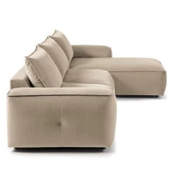 Studio Copenhagen Ecksofa Buckley II - Samt Shyla: Beige - Longchair davorstehend rechts -Wohnzimmermöbel boutique en ligne 1000218140 201119 12204700487 DETAILS P000000001000218140