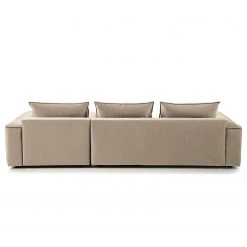 Studio Copenhagen Ecksofa Buckley II - Samt Shyla: Beige - Longchair davorstehend rechts -Wohnzimmermöbel boutique en ligne 1000218140 201119 12204700488 DETAILS P000000001000218140