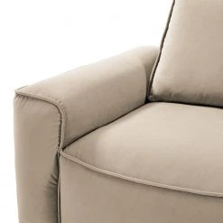 Studio Copenhagen Ecksofa Buckley II - Samt Shyla: Beige - Longchair davorstehend rechts -Wohnzimmermöbel boutique en ligne 1000218140 201119 12204700490 DETAILS P000000001000218140