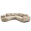 Studio Copenhagen Ecksofa Willows I - Webstoff Amila: Beige - Ottomane davorstehend links