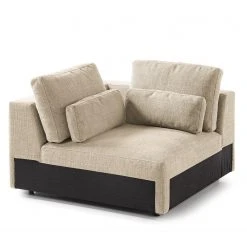 Studio Copenhagen Ecksofa Willows I - Webstoff Amila: Beige - Ottomane davorstehend links -Wohnzimmermöbel boutique en ligne 1000218179 201112 16422100795 DETAILS P000000001000218179