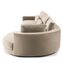 Studio Copenhagen Ecksofa Willows II - Samt Shyla: Beige - Ottomane davorstehend rechts -Wohnzimmermöbel boutique en ligne 1000218190 201124 10494500552 DETAILS P000000001000218190