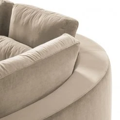 Studio Copenhagen Ecksofa Willows II - Samt Shyla: Beige - Ottomane davorstehend rechts -Wohnzimmermöbel boutique en ligne 1000218190 201124 10494500557 DETAILS P000000001000218190