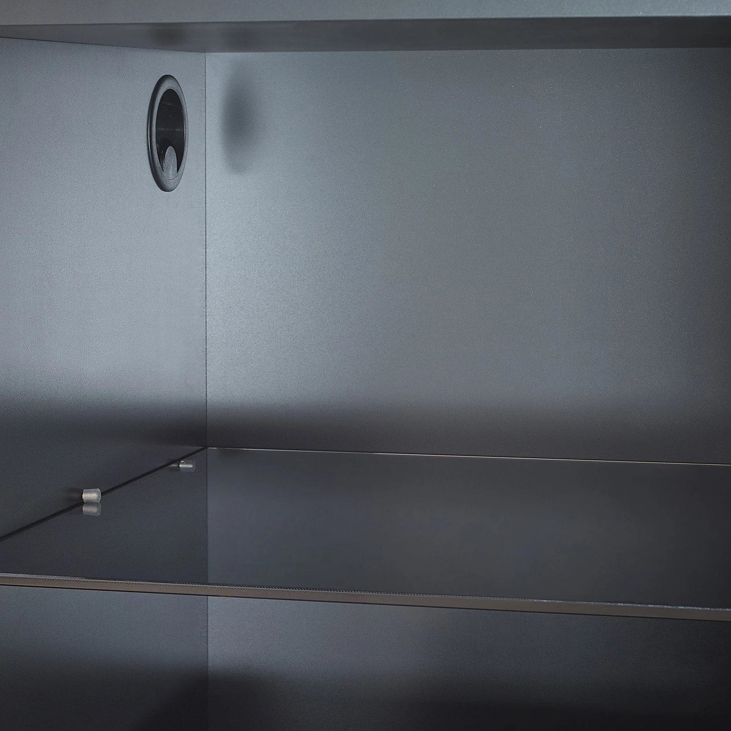 GWINNER Wohnkombination Misano I (3-teilig) - Anthrazit / Wildeiche - Mit Beleuchtung 7 GWINNER Wohnkombination Misano I (3-teilig) - Anthrazit / Wildeiche - Mit Beleuchtung – Bild 7