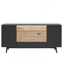 GWINNER Sideboard Misano II (2-teilig) - Inkl. Beleuchtung - Anthrazit / Wildeiche -Wohnzimmermöbel boutique en ligne 1000218340 200828 11292100204 DETAILS P000000001000218340