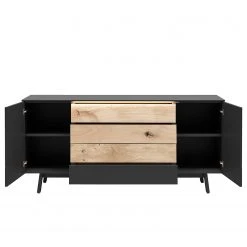 GWINNER Sideboard Misano II (2-teilig) - Inkl. Beleuchtung - Anthrazit / Wildeiche -Wohnzimmermöbel boutique en ligne 1000218340 200828 11292200205 DETAILS P000000001000218340