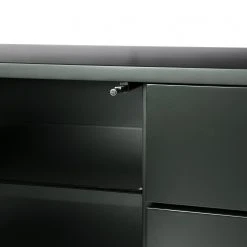 Studio Copenhagen TV-Lowboard Exhall - Glas - Graugrün -Wohnzimmermöbel boutique en ligne 1000218349 210420 14244300019 DETAILS P000000001000218349