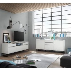 Fredriks Sideboard White Hall II - Matt Weiß / Schwarz -Wohnzimmermöbel boutique en ligne 1000218367 210303 08540300001 MOOD DETAILS P000000001000218367 mood