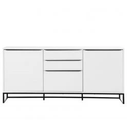 Fredriks Sideboard White Hall II - Matt Weiß / Schwarz -Wohnzimmermöbel boutique en ligne 1000218367 210420 13404800002 DETAILS P000000001000218367