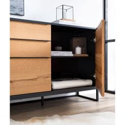 Red Living Sideboard Barview I - Echtholzfurnier - Eiche / Anthrazit -Wohnzimmermöbel boutique en ligne 1000218372 210527 08075200003 MOOD DETAILS P000000001000218372 mood