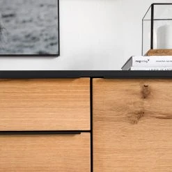 Red Living Sideboard Barview I - Echtholzfurnier - Eiche / Anthrazit -Wohnzimmermöbel boutique en ligne 1000218372 210527 08075200004 MOOD DETAILS P000000001000218372 mood