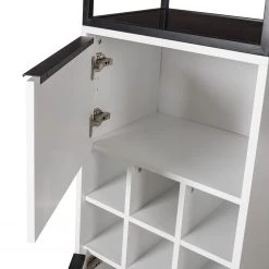 Fredriks Schrank White Hall II - Matt Weiß / Schwarz -Wohnzimmermöbel boutique en ligne 1000218376 210303 09052300005 DETAILS P000000001000218376