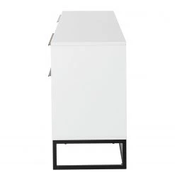 Fredriks Lowboard White Hall II - Matt Weiß / Schwarz -Wohnzimmermöbel boutique en ligne 1000218377 210311 10580900015 DETAILS P000000001000218377