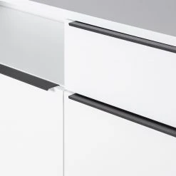 Fredriks Lowboard White Hall II - Matt Weiß / Schwarz -Wohnzimmermöbel boutique en ligne 1000218377 210311 10581800021 DETAILS P000000001000218377