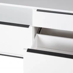 Fredriks Lowboard White Hall II - Matt Weiß / Schwarz -Wohnzimmermöbel boutique en ligne 1000218377 210311 10582000022 DETAILS P000000001000218377