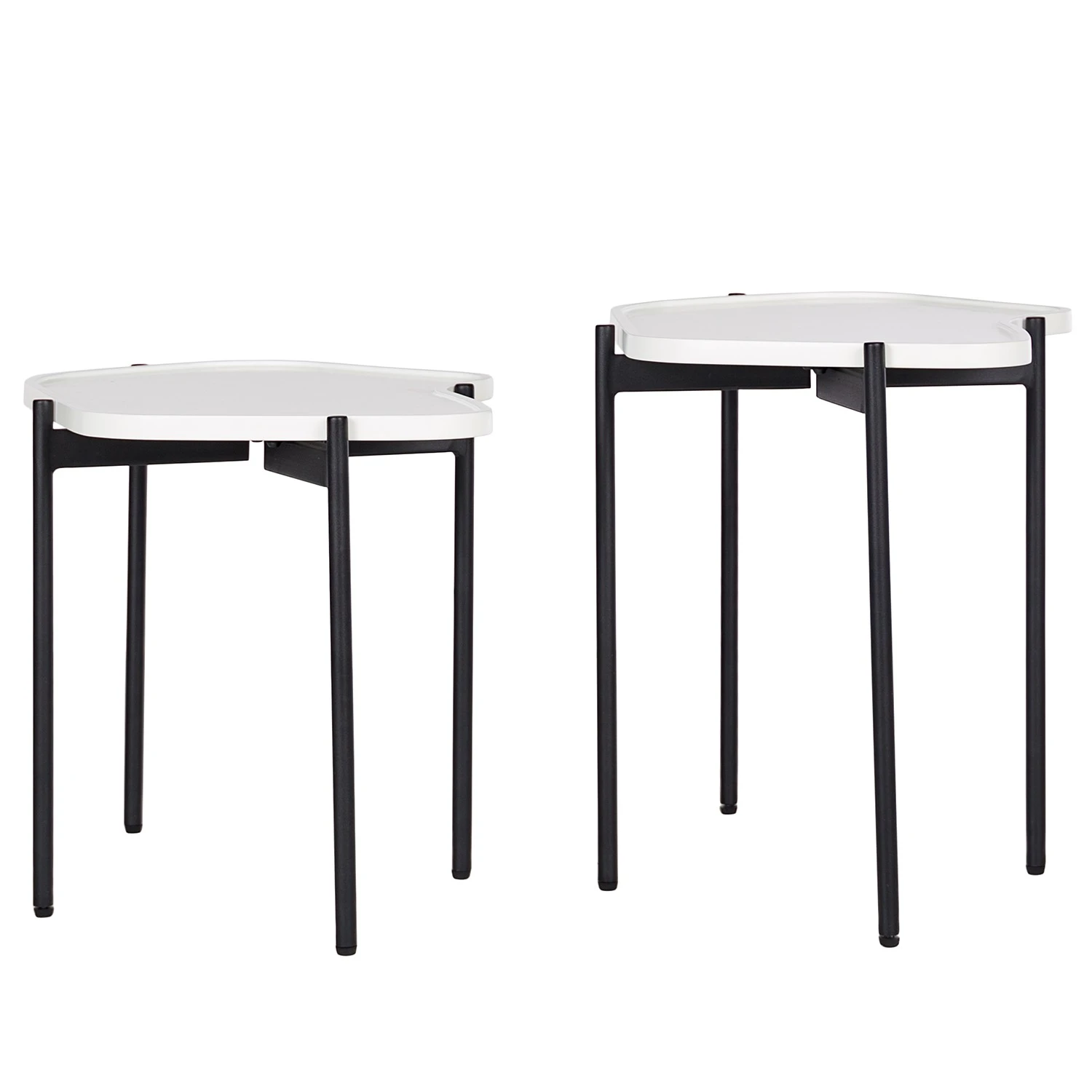 Red Living Beistelltisch Morand (2er-Set) - Weiß 4 Red Living Beistelltisch Morand (2er-Set) - Weiß – Bild 4