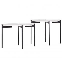 Red Living Beistelltisch Morand (2er-Set) - Weiß 15 Red Living Beistelltisch Morand (2er-Set) - Weiß -Wohnzimmermöbel boutique en ligne 1000218396 210913 10205300009 DETAILS P000000001000218396