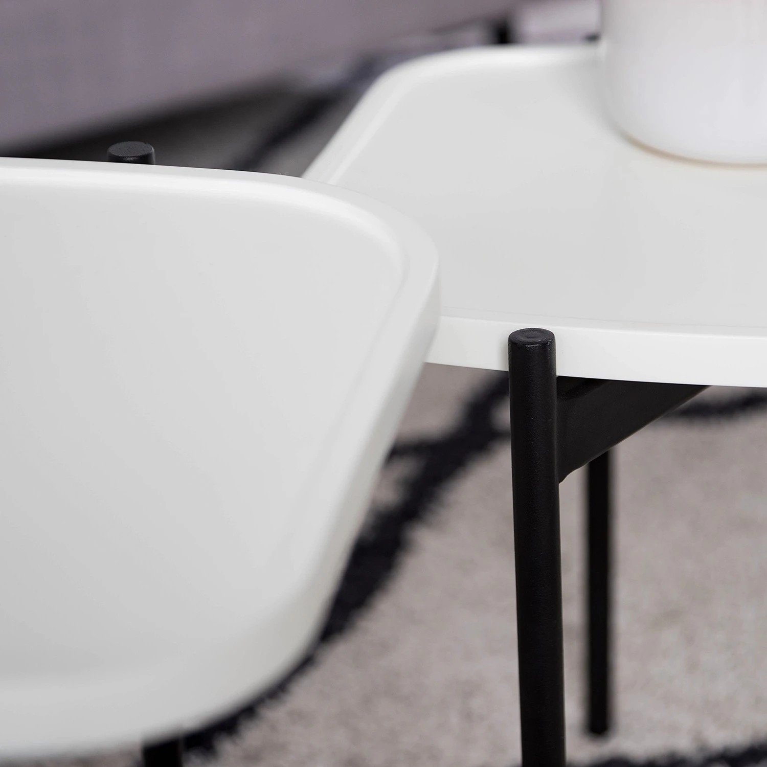 Red Living Beistelltisch Morand (2er-Set) - Weiß 9 Red Living Beistelltisch Morand (2er-Set) - Weiß – Bild 9