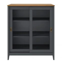 Maison Belfort Kommode Rivery IV - Kiefer massiv - Anthrazit -Wohnzimmermöbel boutique en ligne 1000218453 210128 06195100105 DETAILS P000000001000218453