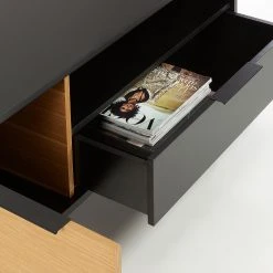 Norrwood TV-Lowboard Ceduna I - Matt Schwarz / Eiche -Wohnzimmermöbel boutique en ligne 1000218731 200713 10103400004 DETAILS P000000001000218731