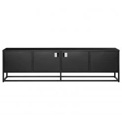 Ars manufacti TV-Lowboard Kayys - Glas / Metall - Schwarz -Wohnzimmermöbel boutique en ligne 1000219019 210330 15104000005 DETAILS P000000001000219019