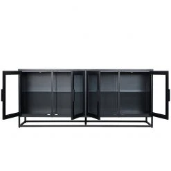 Ars manufacti Sideboard Kayys - Glas / Metall - Schwarz 22 Ars manufacti Sideboard Kayys - Glas / Metall - Schwarz -Wohnzimmermöbel boutique en ligne 1000219025 210121 07301900025 DETAILS P000000001000219025