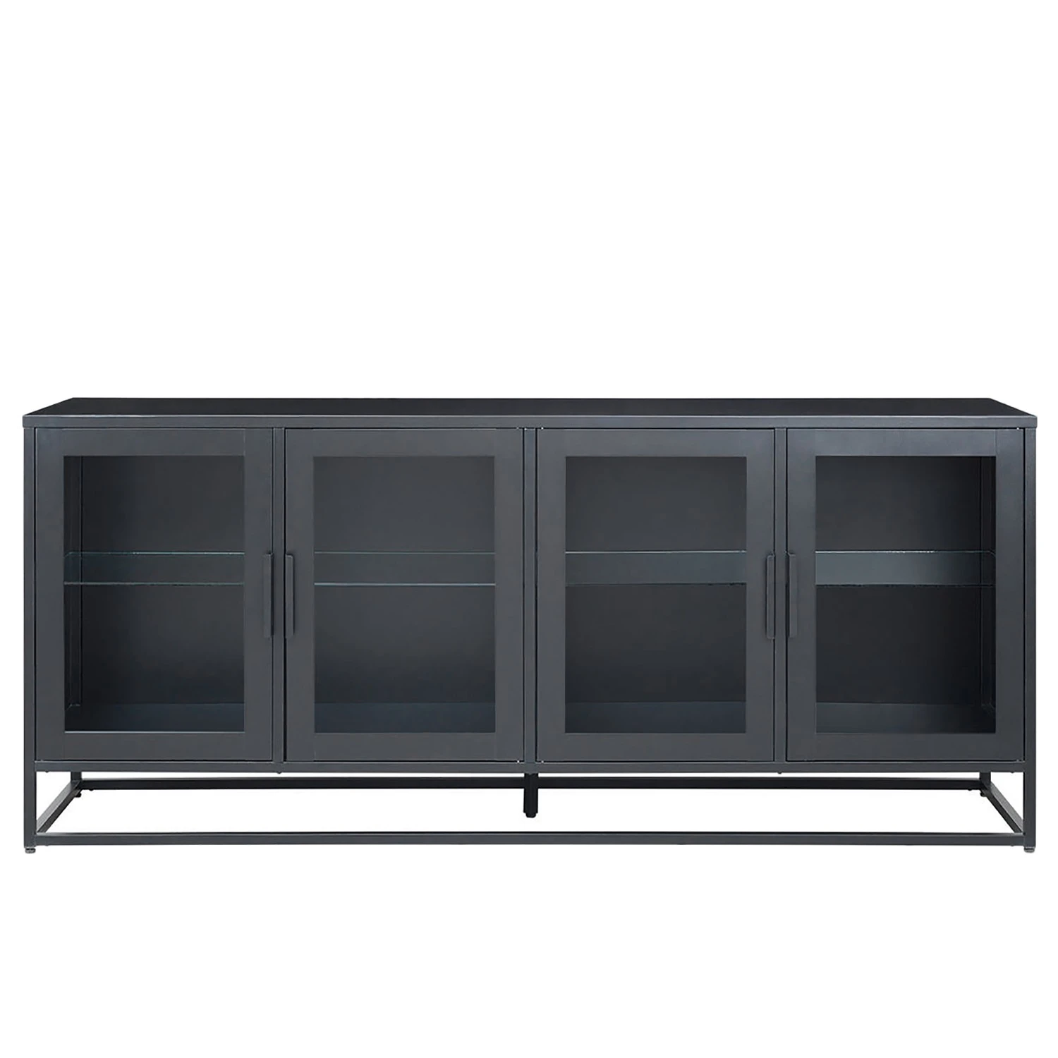 Ars manufacti Sideboard Kayys - Glas / Metall - Schwarz 4 Ars manufacti Sideboard Kayys - Glas / Metall - Schwarz – Bild 4